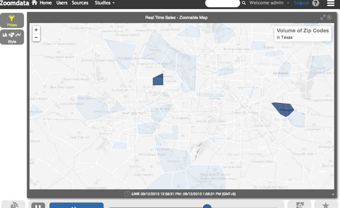 Zoomable Map(ZipCode)