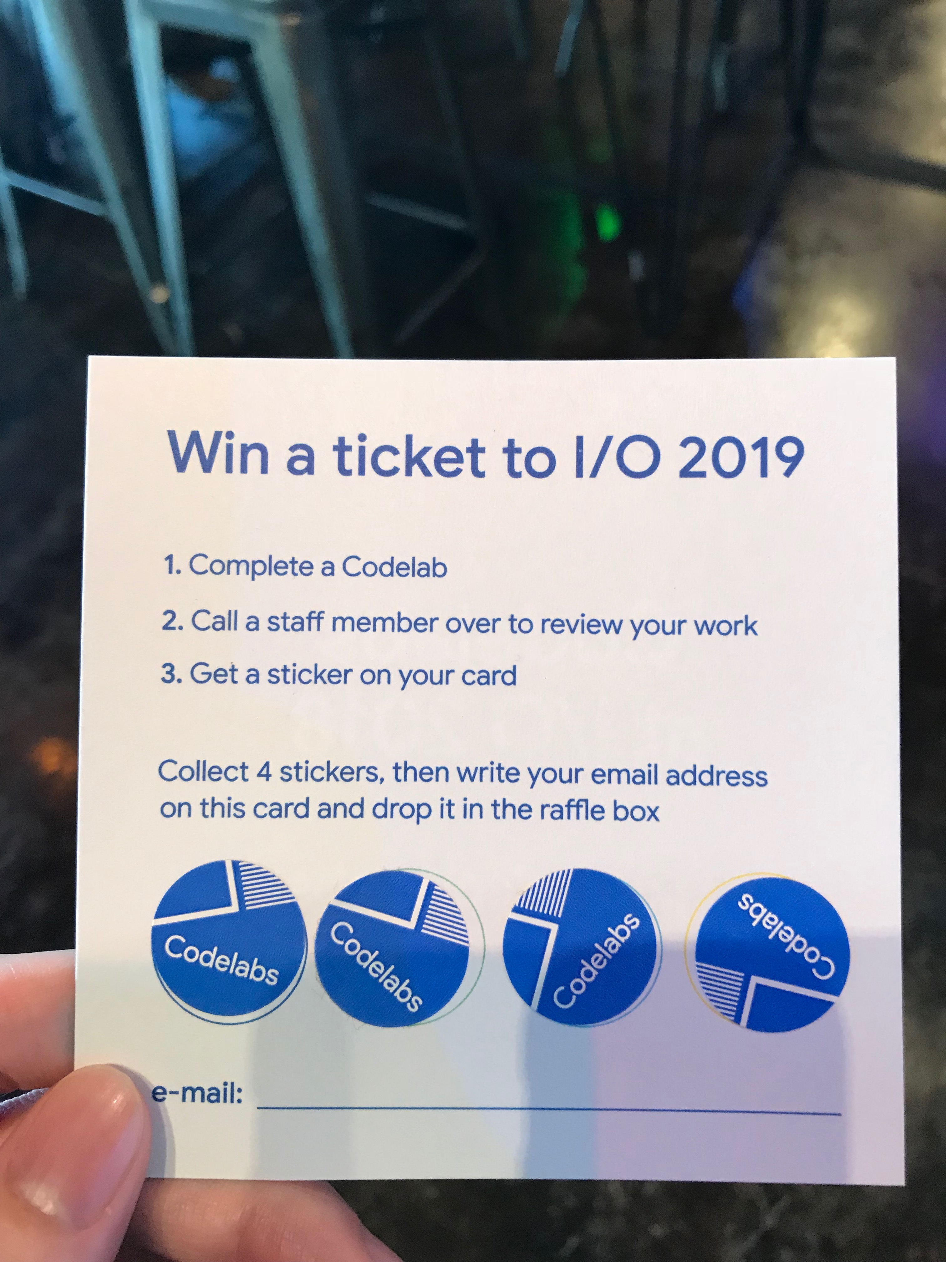 Win a ticket to io 2019