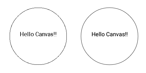 図1.14: アンチエイリアスが無効な状態（左）と有効な状態（右）