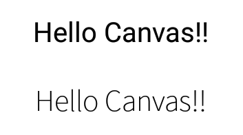 図1.16: 上がシステムのデフォルト、下がNotoSansJP-Thin.otf