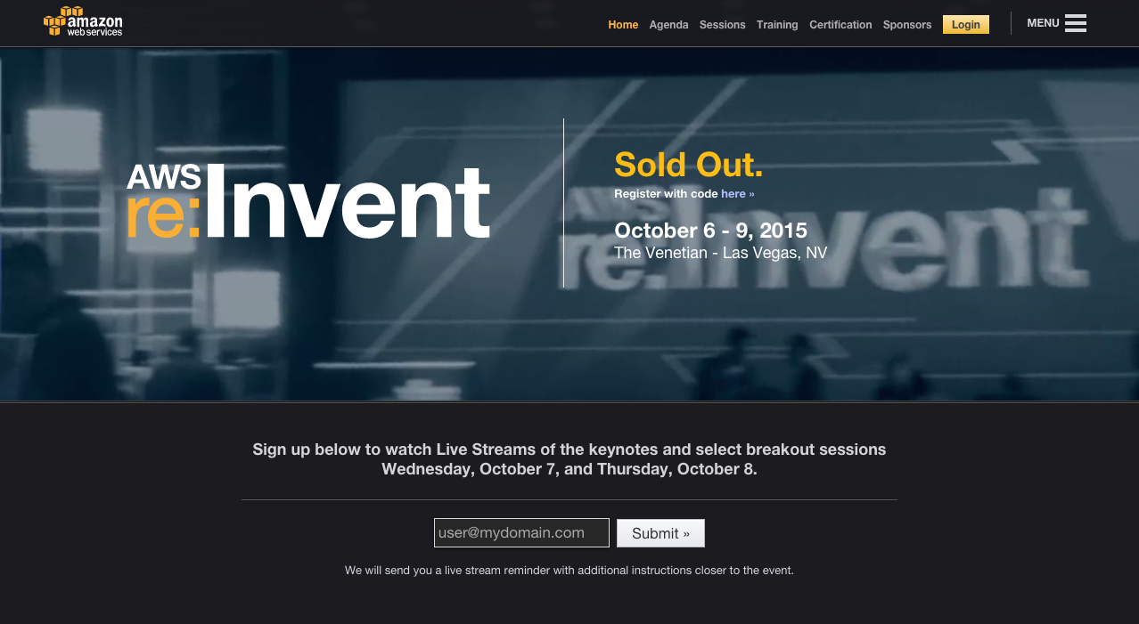 AWS re Invent 2015